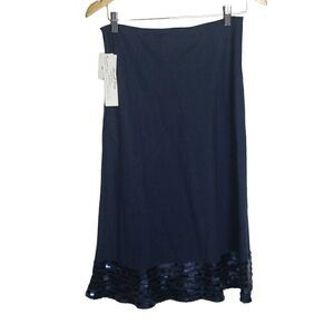 NWT Russell Kemp Navy Blue Skirt  Size 6